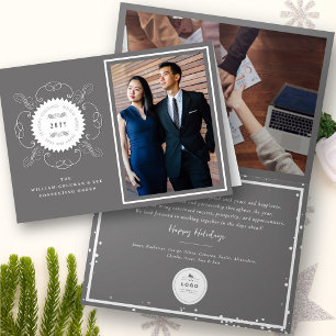 Cartes Pour Fêtes Annuelles Bonnes Fêtes Classic Seal Photo Business