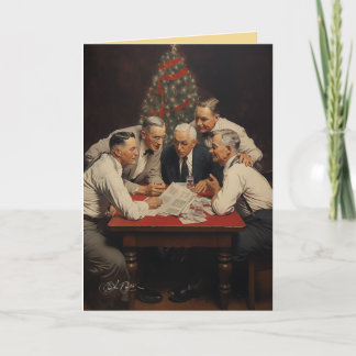 Cartes Pour Fêtes Annuelles Bonnes Fêtes compliquées de l'équipe d'entreprise
