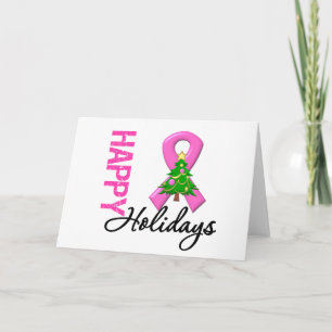 Cartes Pour Fêtes Annuelles Bonnes fêtes conscience de cancer du sein