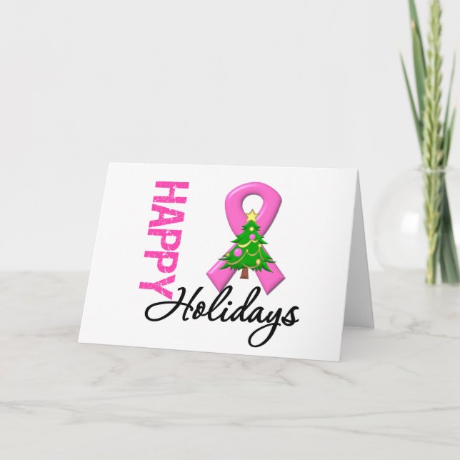 Cartes Pour Fêtes Annuelles Bonnes fêtes conscience de cancer du sein (Devant)