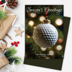 Cartes Pour Fêtes Annuelles Bonnes Fêtes de golf Dark Green Noël