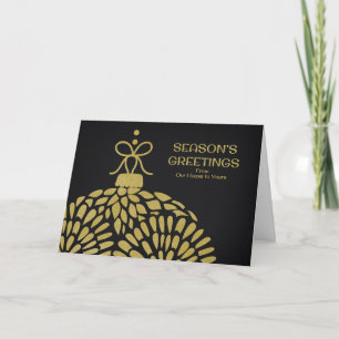 Cartes Pour Fêtes Annuelles Bonnes Fêtes de notre maison à votre