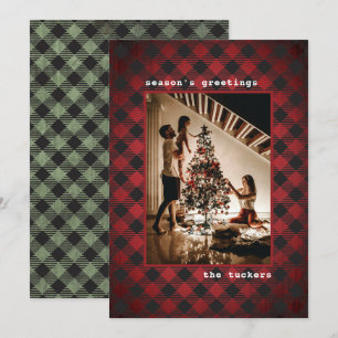 Cartes Pour Fêtes Annuelles Bonnes Fêtes de photo en rouge rouge rustique