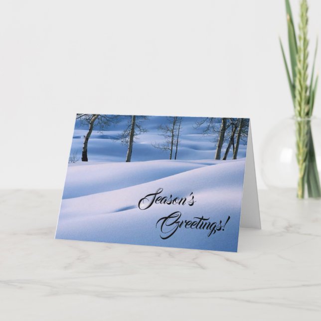 Cartes Pour Fêtes Annuelles Bonnes Fêtes de scène hivernale (Devant)