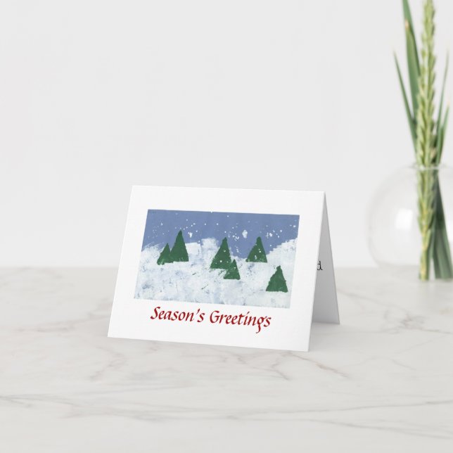 Cartes Pour Fêtes Annuelles Bonnes Fêtes du pays des merveilles d'hiver (Devant)