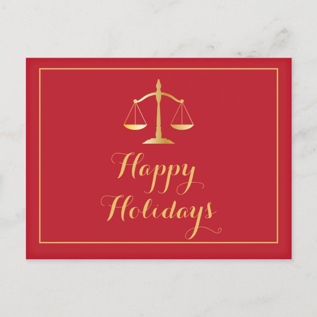 Cartes Pour Fêtes Annuelles Bonnes fêtes échelles de cabinet juridique de (Devant)
