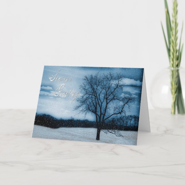 CARTES POUR FÊTES ANNUELLES BONNES FÊTES - ENTREPRISE / TEXTE INTÉRIEUR (Devant)
