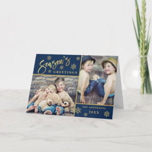 Cartes Pour Fêtes Annuelles Bonnes Fêtes Moderne 2 PHOTO Salutation