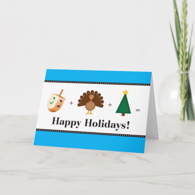 Cartes Pour Fêtes Annuelles Bonnes fêtes (Noël, Hanoukka, thanksgiving) (Devant)