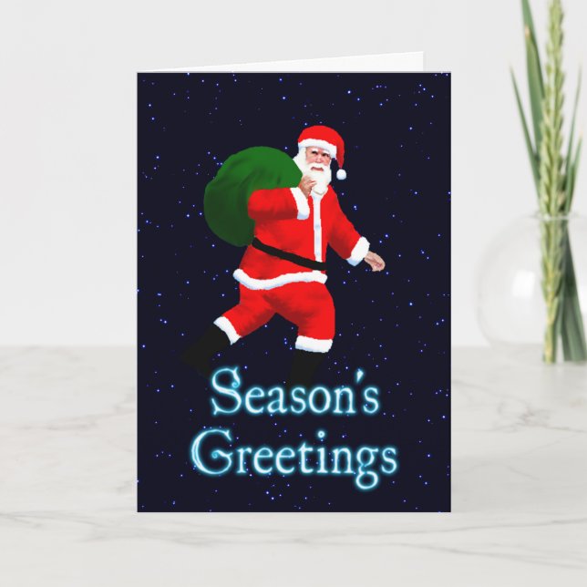 Cartes Pour Fêtes Annuelles Bonnes Fêtes - Père Noël (Devant)