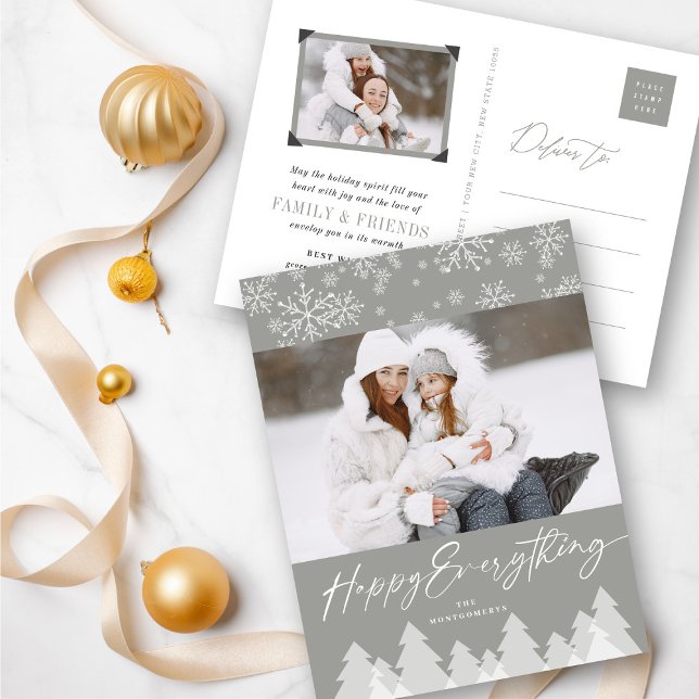 Cartes Pour Fêtes Annuelles Bonnes Fêtes Snowflakes Winter Wonderland (Créateur téléchargé)