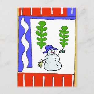 Cartes Pour Fêtes Annuelles Bonnes Fêtes Snowman