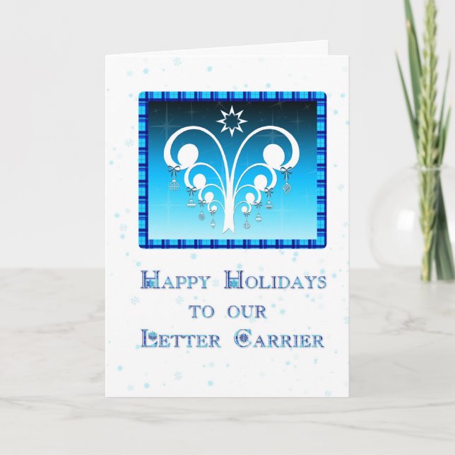 Cartes Pour Fêtes Annuelles Bonnes fêtes transporteur de lettre (Devant)