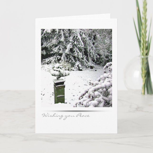 Cartes Pour Fêtes Annuelles Bonsaïs d'hiver (Devant)