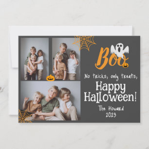 Cartes Pour Fêtes Annuelles Boo citrouille jack-o-lanterne Halloween Collage p
