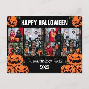 Cartes Pour Fêtes Annuelles Boo citrouille jack-o-lanterne Halloween Collage p