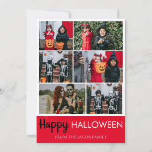Cartes Pour Fêtes Annuelles Boo citrouille jack-o-lanterne Happy Halloween 6 P