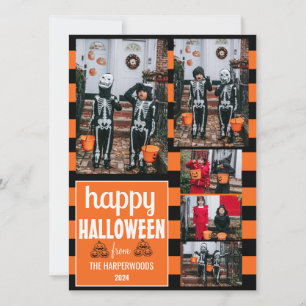 Cartes Pour Fêtes Annuelles Boo citrouille jack-o-lanterne heureux Halloween 5