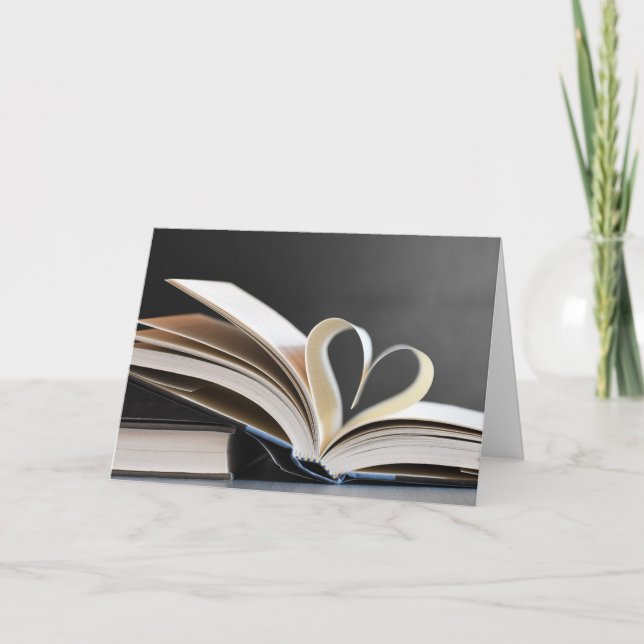 Cartes Pour Fêtes Annuelles Book Lover Bookish Valentine's Day (Devant)