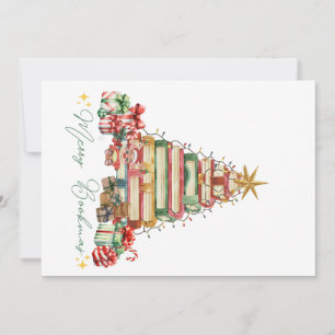 Cartes Pour Fêtes Annuelles Book Lover Joyeux Noël