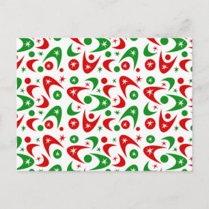 Cartes Pour Fêtes Annuelles Boomerangs de Noël rétro