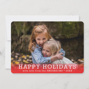Cartes Pour Fêtes Annuelles Bord à plumes de Noël Elégante photo
