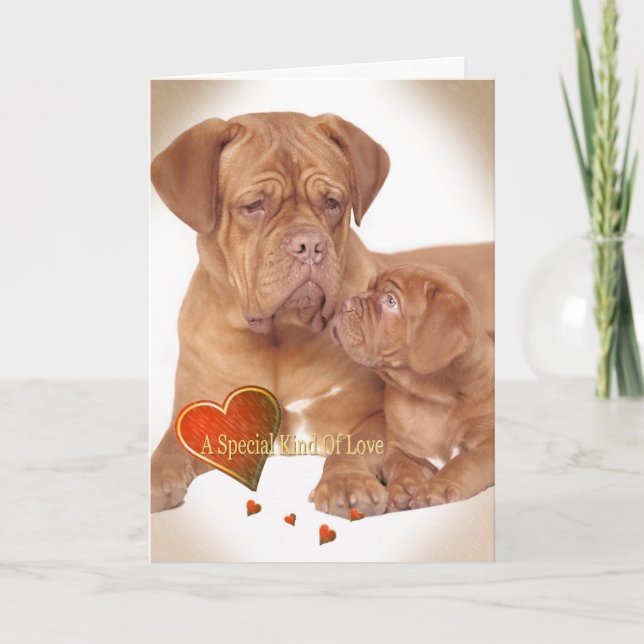 CARTES POUR FÊTES ANNUELLES BORDEAUX A ENFANT SPÉCIAL DE LOVE (Devant)