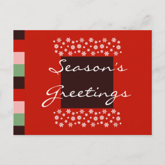 Cartes Pour Fêtes Annuelles Bordeaux Red Pink Green Christmas Postcard