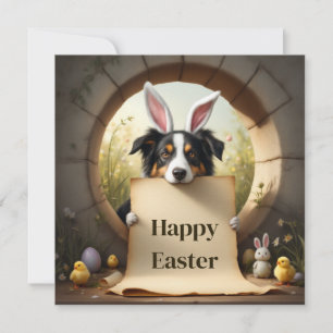 Cartes Pour Fêtes Annuelles Border Collie chien et le message