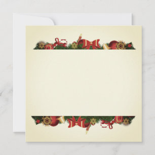 Cartes Pour Fêtes Annuelles Bordures de Noël