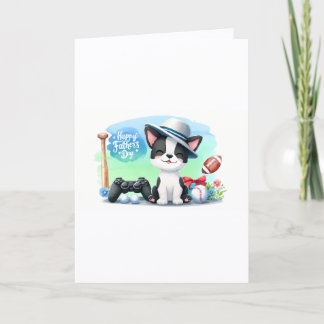 Cartes Pour Fêtes Annuelles Boston Terrier Father's Day card