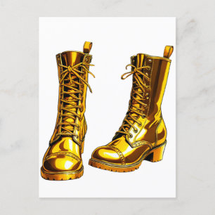 Cartes Pour Fêtes Annuelles Botte d'or