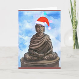 Cartes Pour Fêtes Annuelles Bouddhisme - Bouddha - Joyeux Casquette de Noël