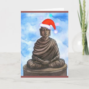 Cartes Pour Fêtes Annuelles Bouddhisme - Bouddha - Joyeux Casquette de Noël