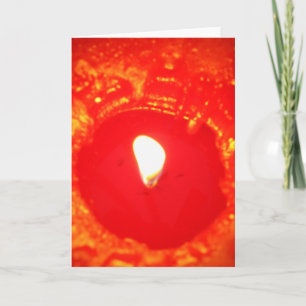 Cartes Pour Fêtes Annuelles Bougie rouge, flamme, Bougie, Amour de Noël