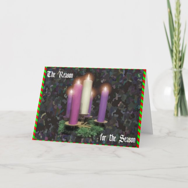 Cartes Pour Fêtes Annuelles Bougies d'avènement (Devant)