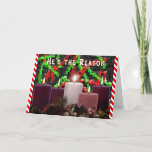 Cartes Pour Fêtes Annuelles Bougies d'avènement