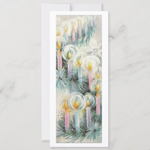 Cartes Pour Fêtes Annuelles Bougies de Noël