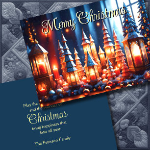 Cartes Pour Fêtes Annuelles Bougies de Noël magiques