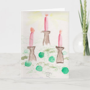 Cartes Pour Fêtes Annuelles Bougies de vacances