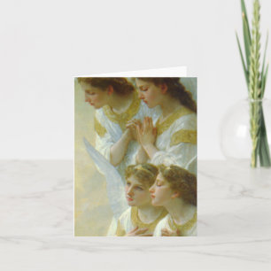 Cartes Pour Fêtes Annuelles Bouguereau Vierge et Christ Enfant avec les anges