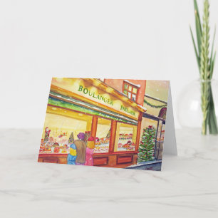 Cartes Pour Fêtes Annuelles Boulangerie de Noël à Paris