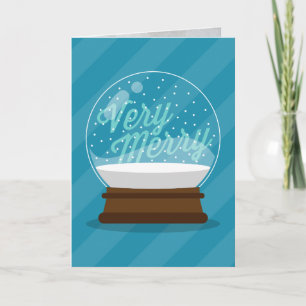 Cartes Pour Fêtes Annuelles Boule à neige de fêtes TRES GAI