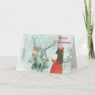 Cartes Pour Fêtes Annuelles Boule blanche et dorée avec neige Joyeux Noël
