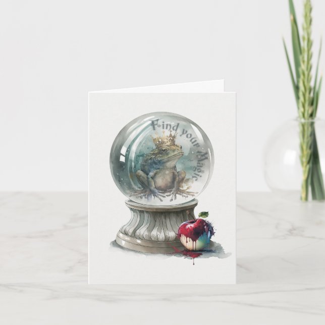 Cartes Pour Fêtes Annuelles Boule de cristal Prince Grenouille (Devant)