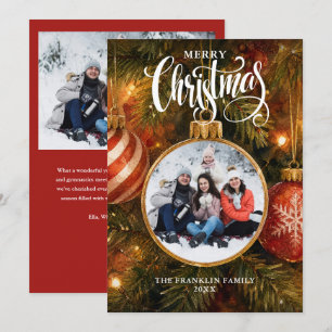 Cartes Pour Fêtes Annuelles Boule de Noël festive 2 Photo
