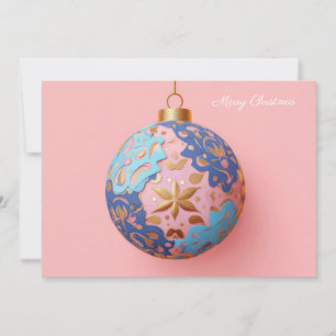 Cartes Pour Fêtes Annuelles Boule de Noël festive et élégante pour vos vœux