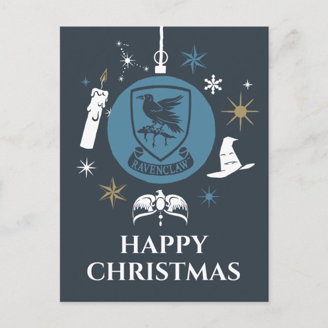 Cartes Pour Fêtes Annuelles Boule de Noël graphique RAVENCLAW™ (Devant)