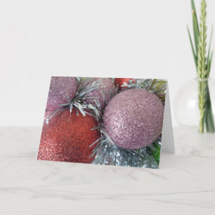 Cartes Pour Fêtes Annuelles Boules de Noël