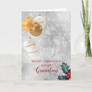 Cartes Pour Fêtes Annuelles Boules De Noël Et Baies Selles